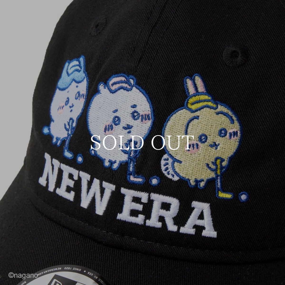 画像7: NEW ERA  9TWENTY ロングバイザー ちいかわ / ちいかわ・ハチワレ・うさぎ ブラック | ゴルフ (7)