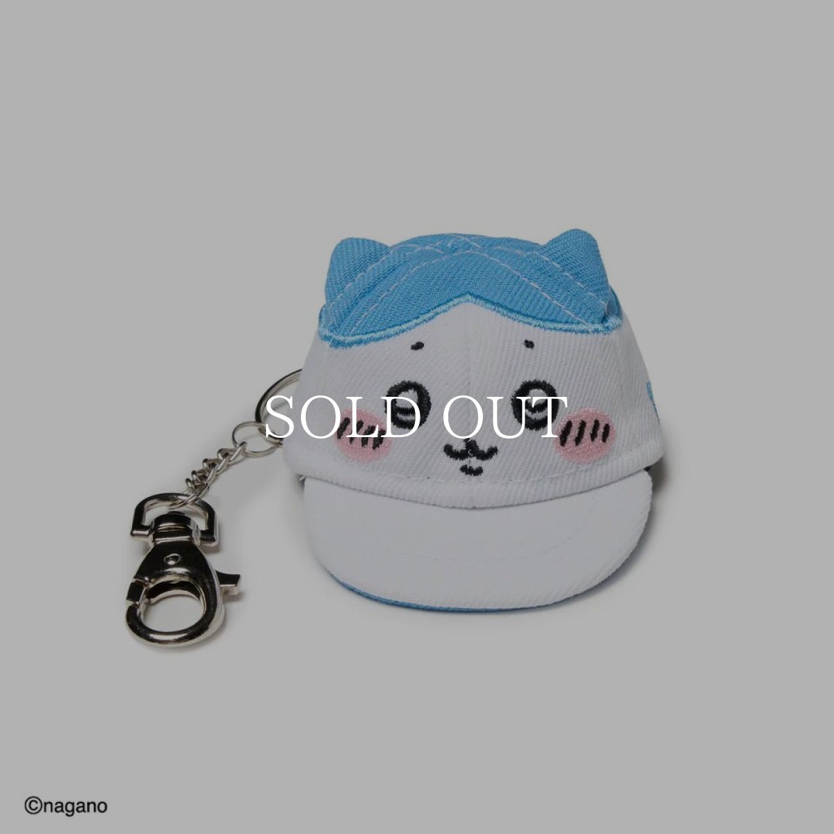 画像2: NEW ERA  キャップキーホルダー ちいかわ / ハチワレ ホワイト/ラディアントブルー (2)