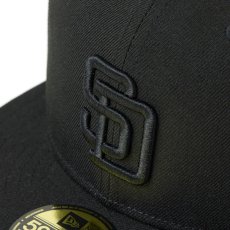 画像7: NEW ERA  59FIFTY Tonal Logo サンディエゴ・パドレス ブラック (7)