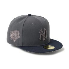 画像4: NEW ERA  59FIFTY Tonal Logo ニューヨーク・ヤンキース ダークグラファイト/ネイビー (4)