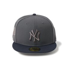 画像2: NEW ERA  59FIFTY Tonal Logo ニューヨーク・ヤンキース ダークグラファイト/ネイビー (2)