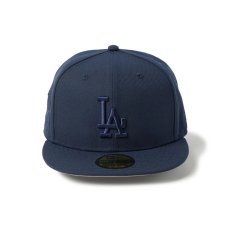 画像2: NEW ERA  59FIFTY Tonal Logo ロサンゼルス・ドジャース ナイトシフトネイビー (2)
