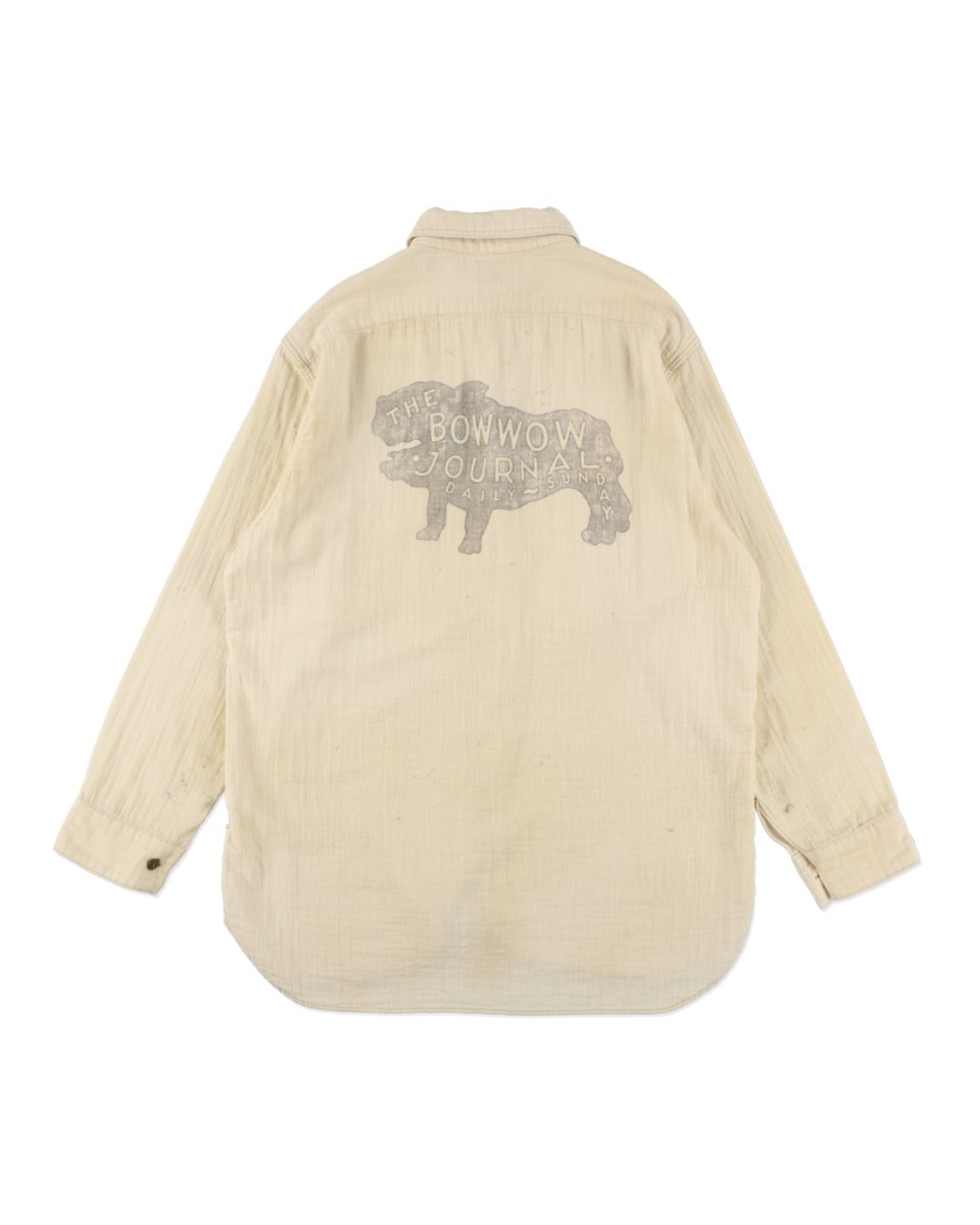 画像2: BOW WOW  THE BOW WOW JOURNAL GAUZE SHIRT AGED (2)