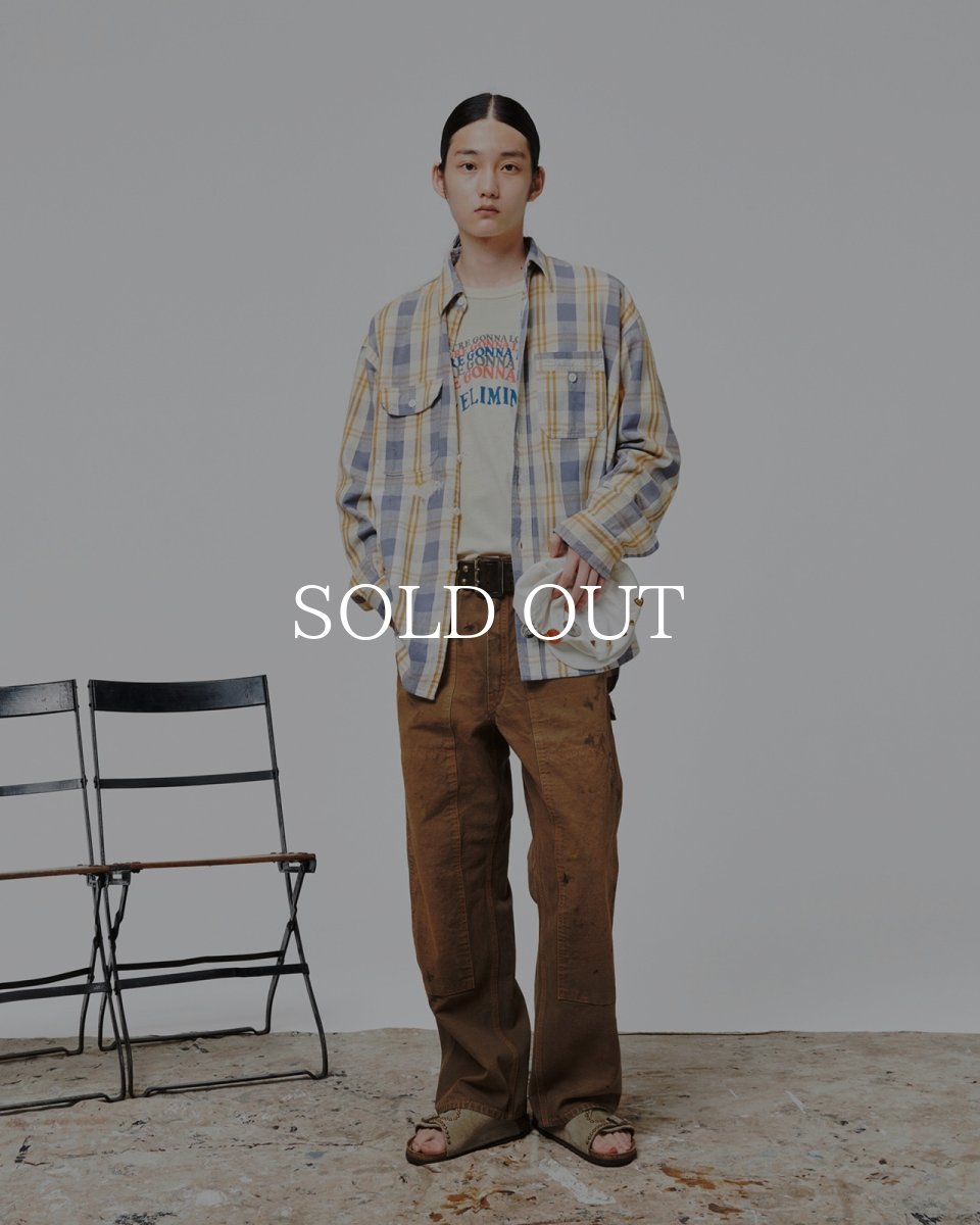 画像7: BOW WOW  BROWN DUCK DOUBLE KNEE PANTS AGED (7)