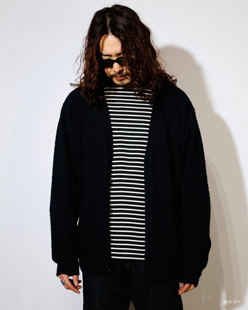 画像3: MINEDENIM  Grainy Cotton Knit Cardigan (3)