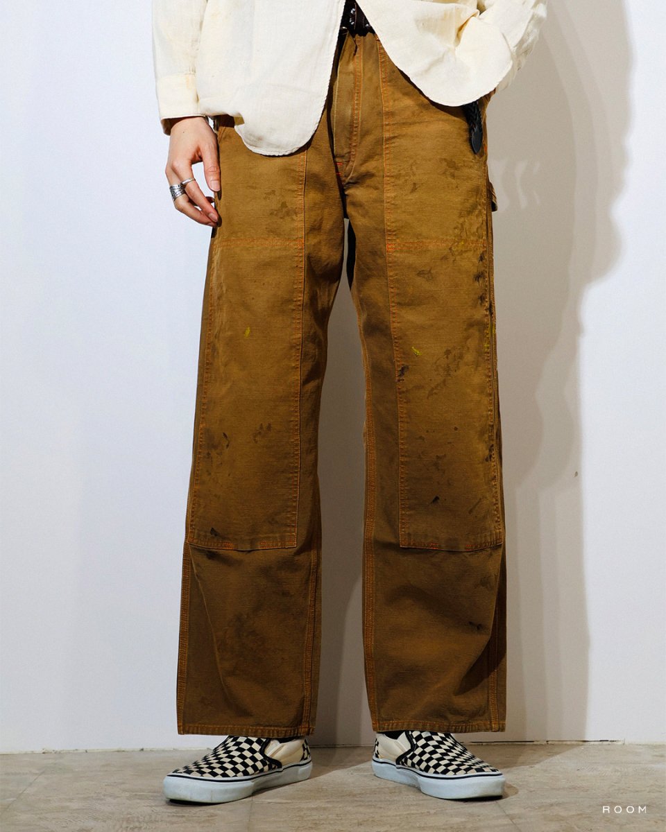 画像3: BOW WOW  BROWN DUCK DOUBLE KNEE PANTS AGED (3)