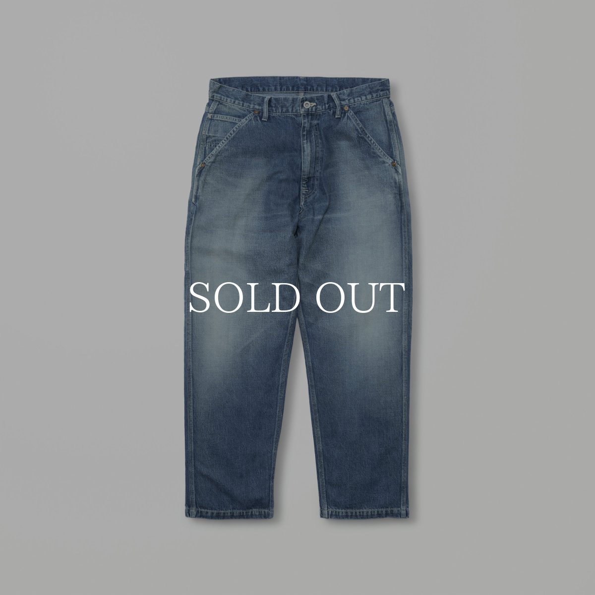 画像1: MADNESS  AGING DENIM PAINTER PANTS . M2 REGULAR (1)