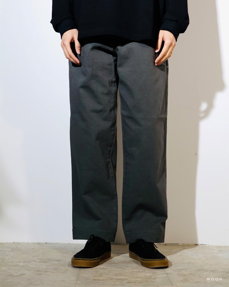 画像3: CALEE  SLUB SATIN WORK TROUSERS (3)
