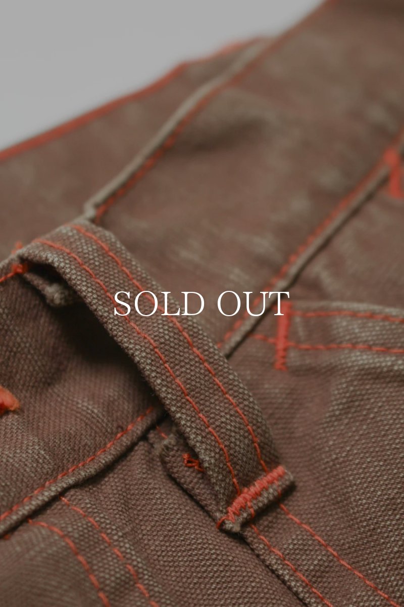 画像14: BOW WOW  BROWN DUCK DOUBLE KNEE PANTS AGED (14)