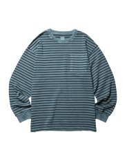 画像13: Liberaiders  PIGMENT DYED STRIPED L/S SHIRT (13)