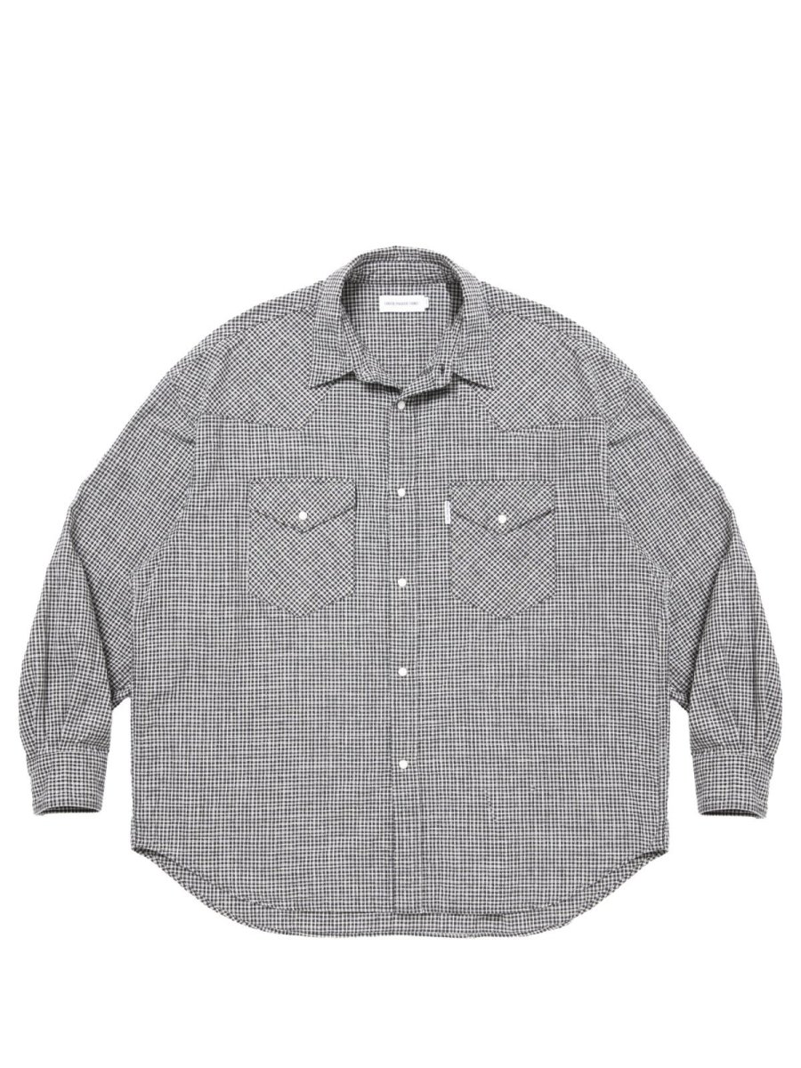 画像1: COOTIE   Dobby Gingham Check L/S Western Shirt (1)
