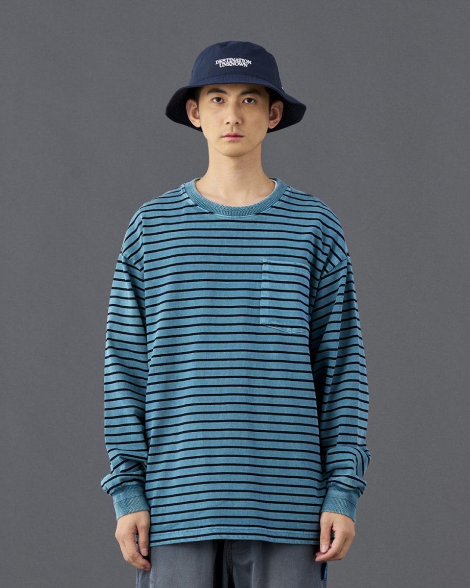 画像15: Liberaiders  PIGMENT DYED STRIPED L/S SHIRT (15)