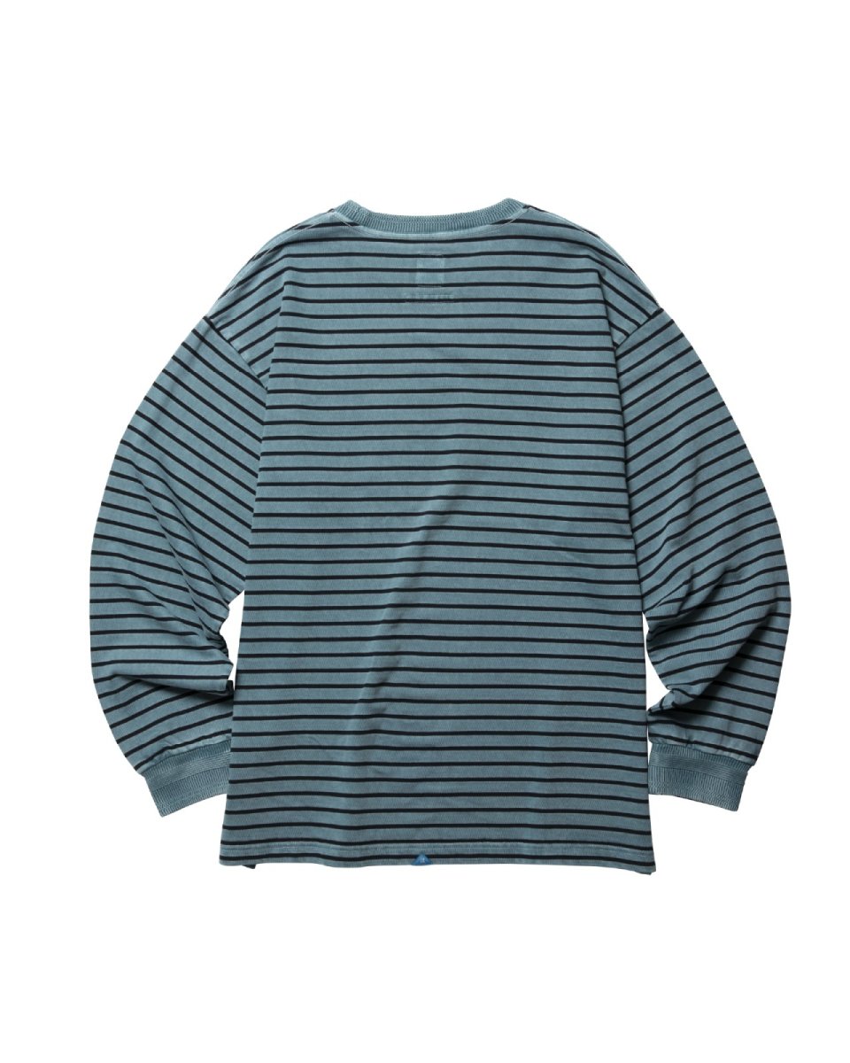 画像14: Liberaiders  PIGMENT DYED STRIPED L/S SHIRT (14)