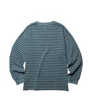画像14: Liberaiders  PIGMENT DYED STRIPED L/S SHIRT (14)