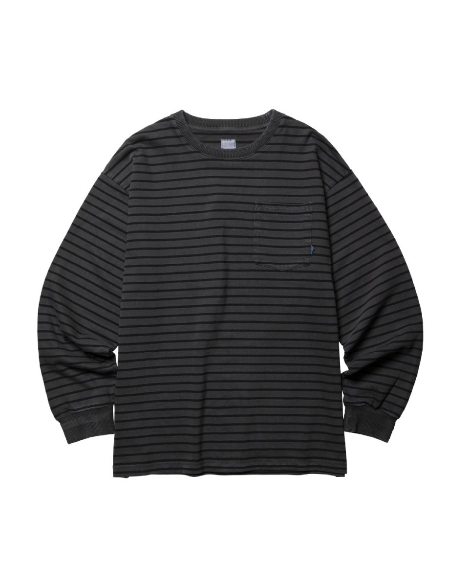 画像1: Liberaiders  PIGMENT DYED STRIPED L/S SHIRT (1)