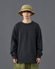 画像3: Liberaiders  PIGMENT DYED STRIPED L/S SHIRT (3)