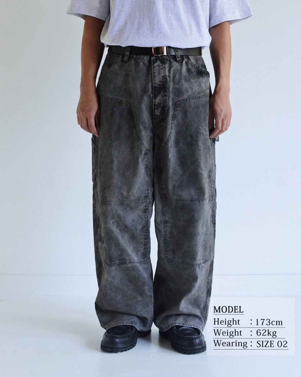 画像3: ANACHRONORM  PIGMENT DYED DUCK PAINTER PANTS (3)