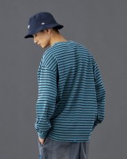 画像17: Liberaiders  PIGMENT DYED STRIPED L/S SHIRT (17)