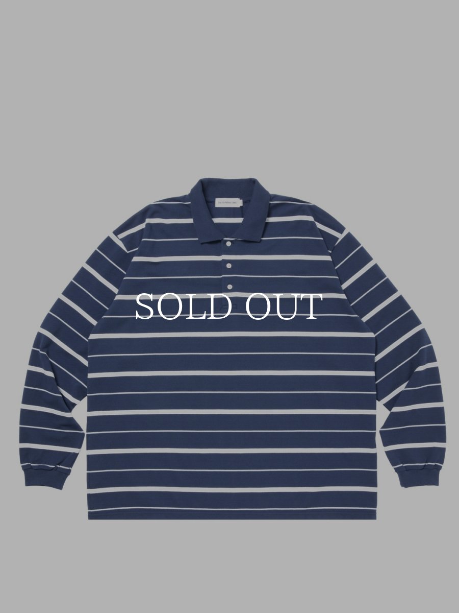 画像1: COOTIE PRODUCTIONS   Moss Stitch Border L/S Polo (1)