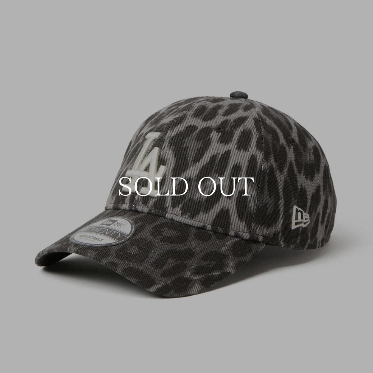 画像1: NEW ERA  9TWENTY Leopard ロサンゼルス・ドジャース ブラック　アイボリー (1)