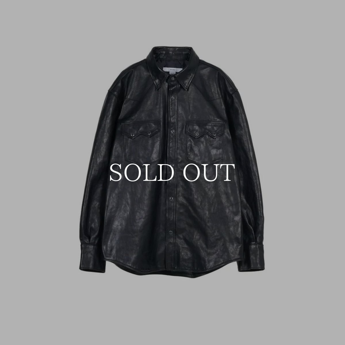 画像1: MASSES  HORSE LEATHER SHIRT VINTAGE W (1)