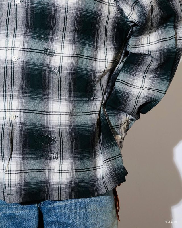 BOW WOW REMADE RAYON PLAID SHIRT AGED BW261-RRPS 公式通販
