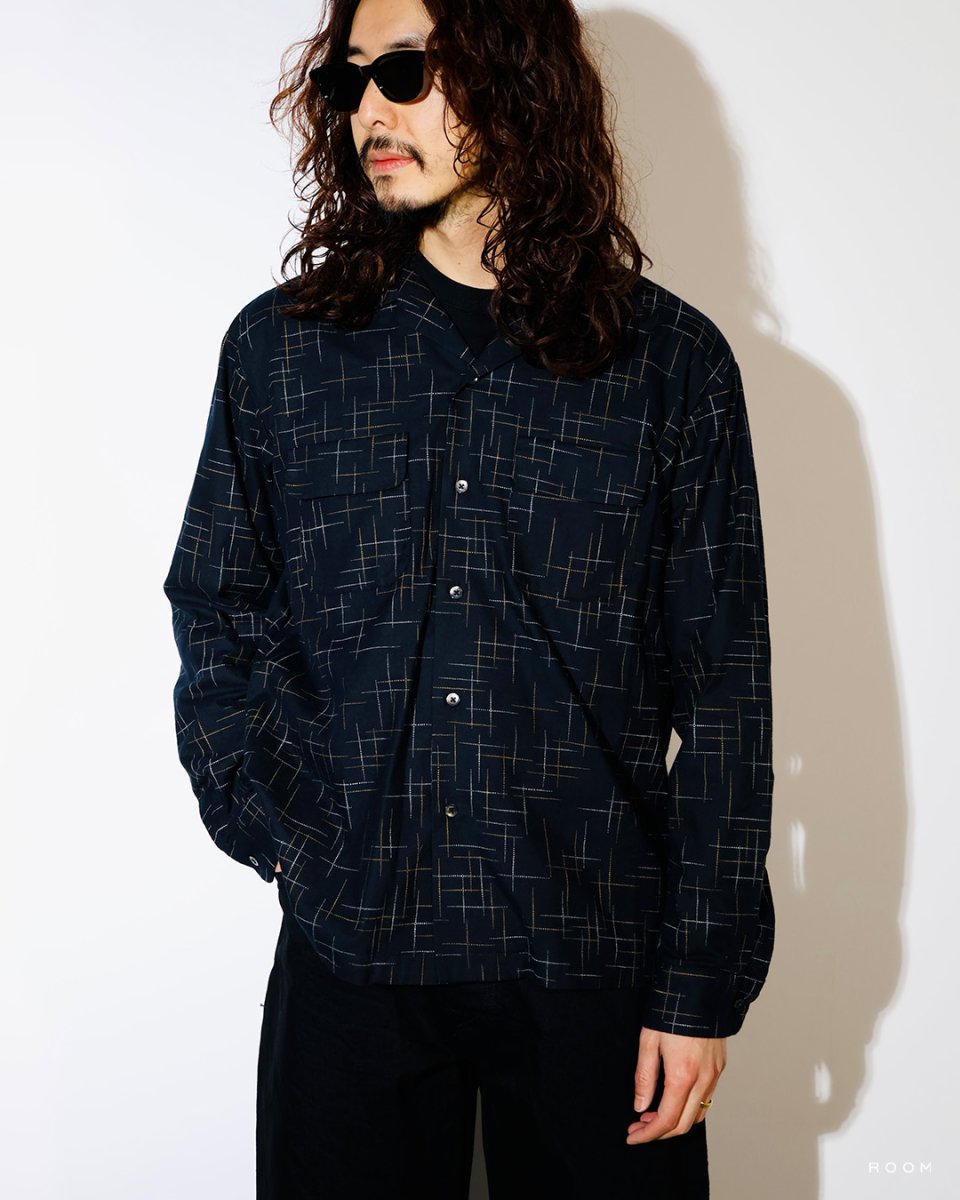画像3: MINEDENIM  KSR Print Flannel Open Collar SH (3)