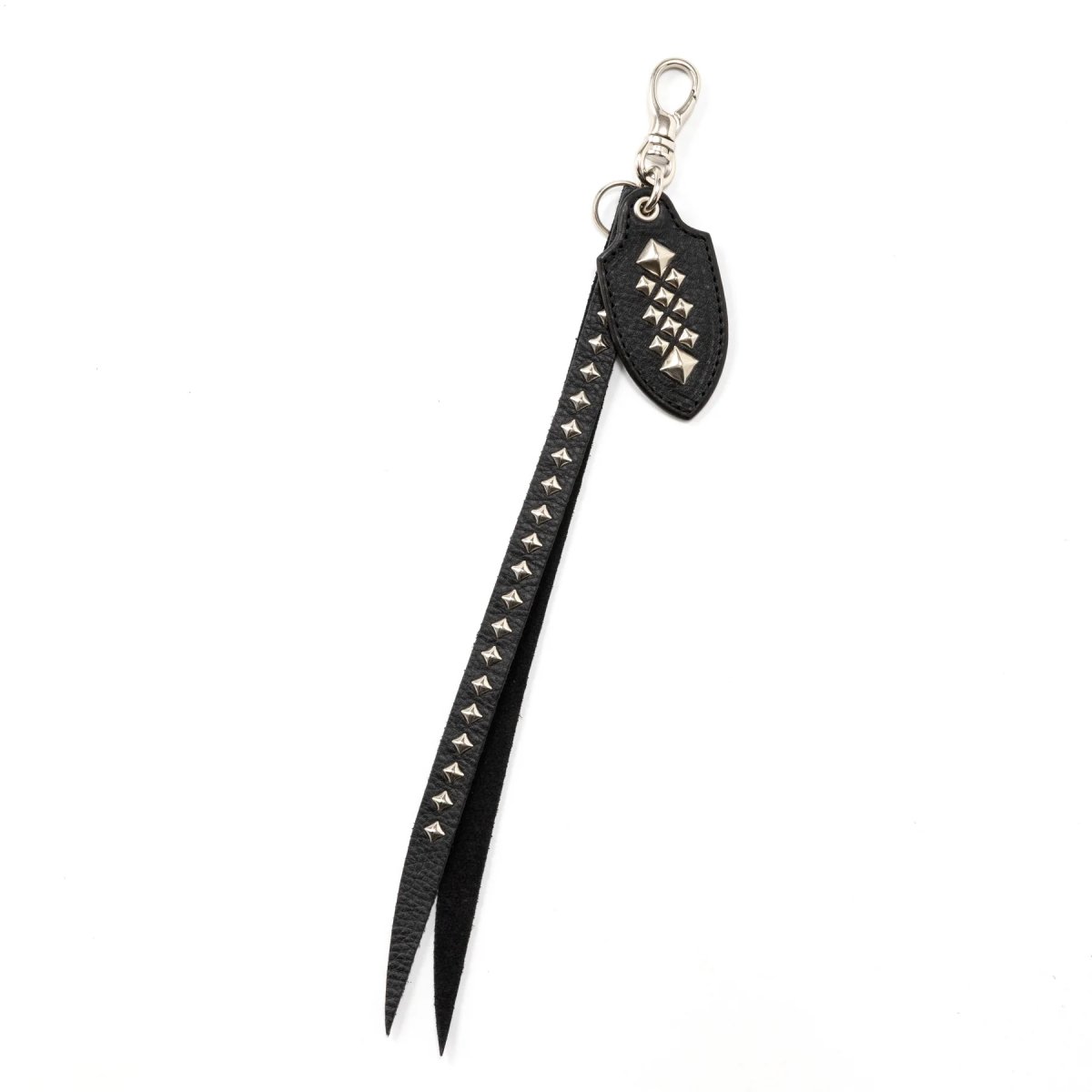 画像1: CALEE  STUDS LEATHER LONG KEY RING (1)
