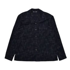 画像1: MINEDENIM  KSR Print Flannel Open Collar SH (1)
