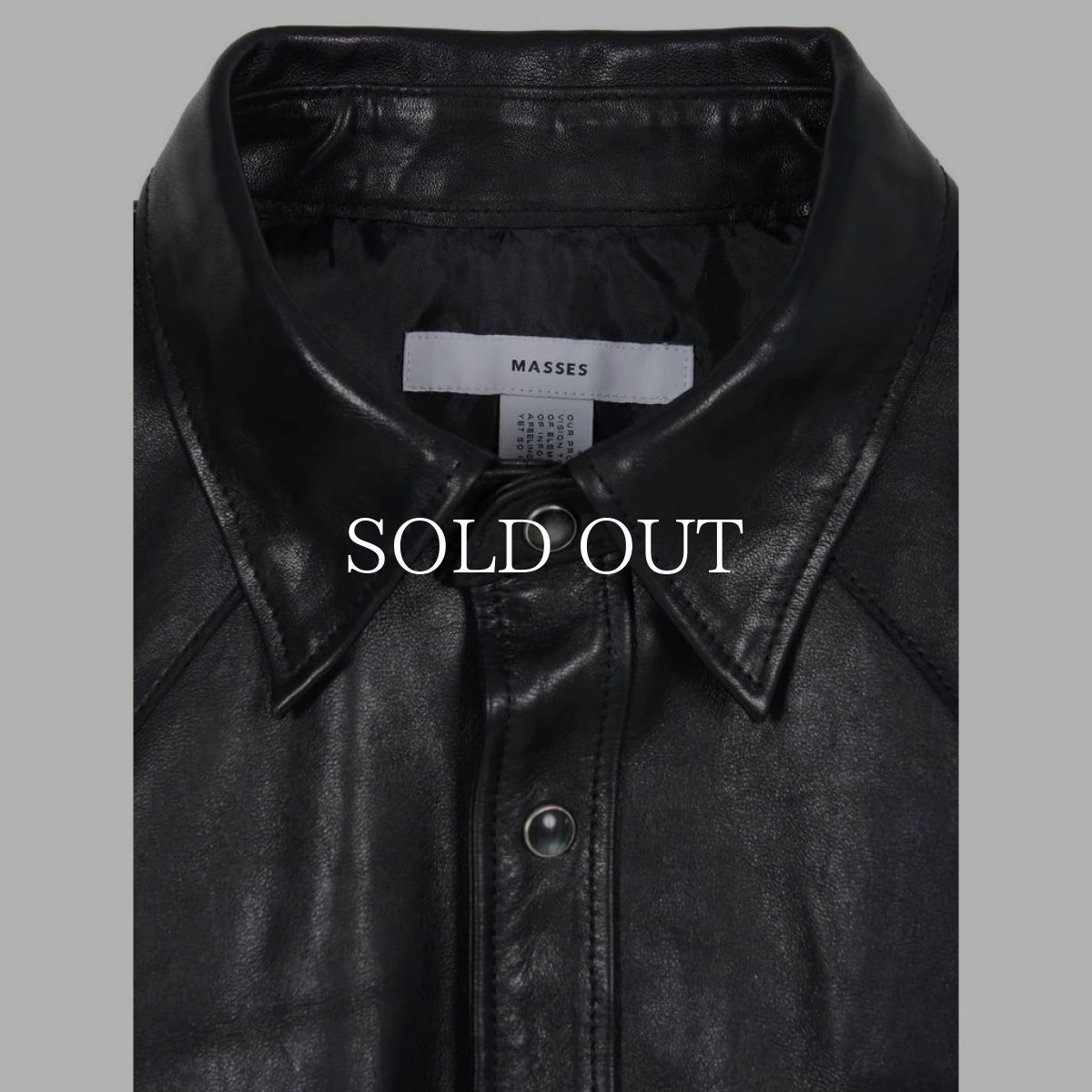 画像10: MASSES  HORSE LEATHER SHIRT VINTAGE W (10)