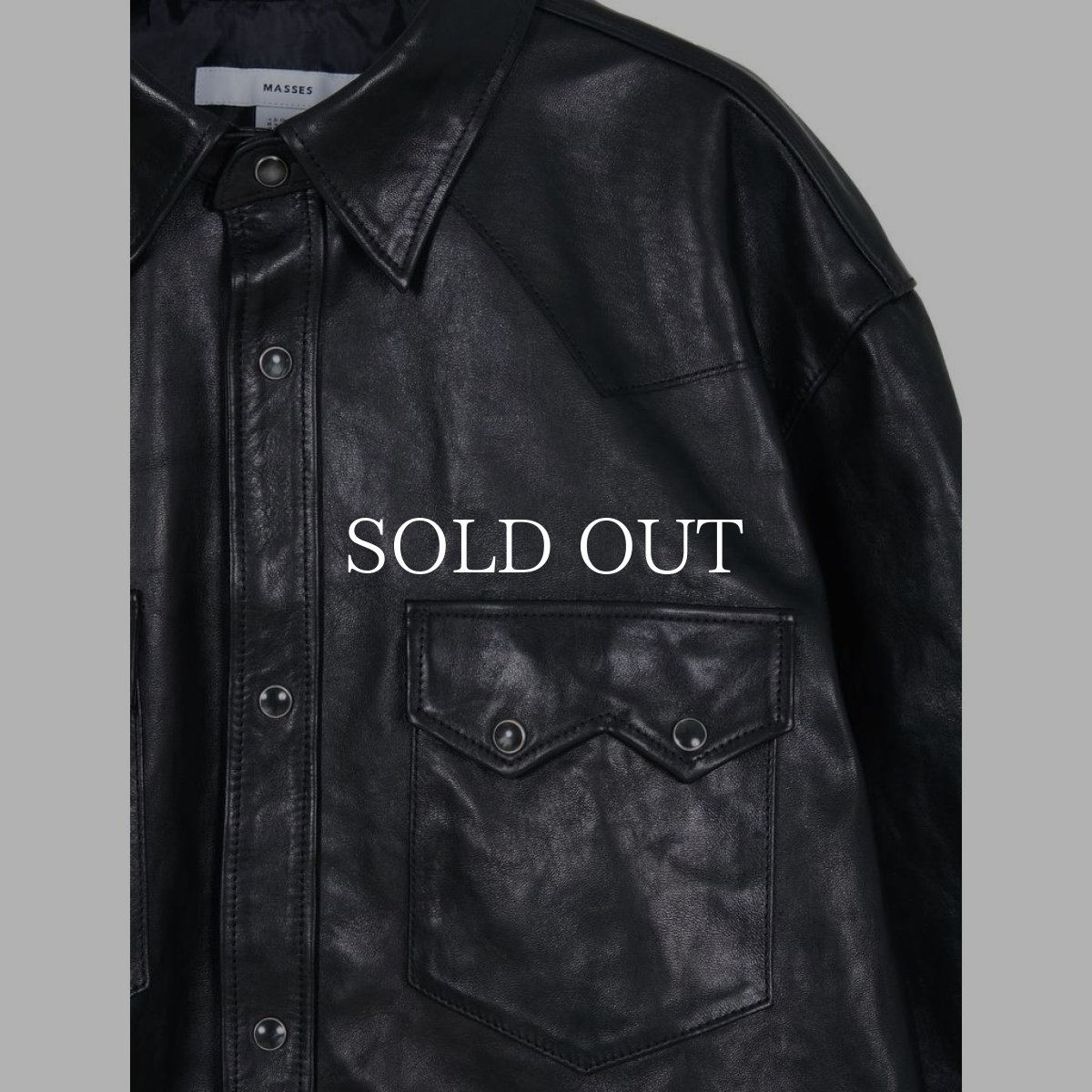 画像9: MASSES  HORSE LEATHER SHIRT VINTAGE W (9)