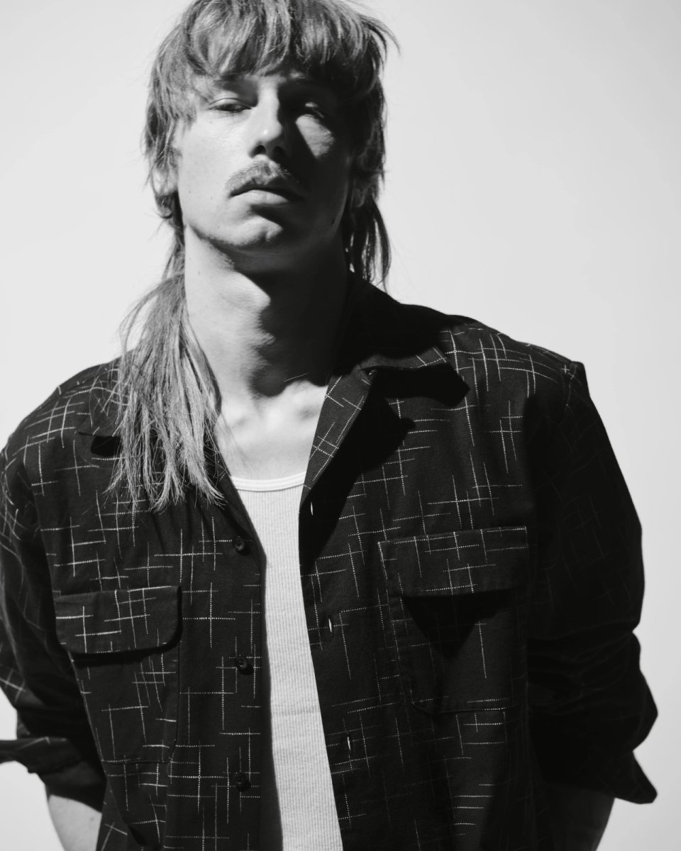 画像12: MINEDENIM  KSR Print Flannel Open Collar SH (12)