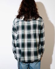 画像7: BOW WOW  REMADE RAYON PLAID SHIRT AGED (7)