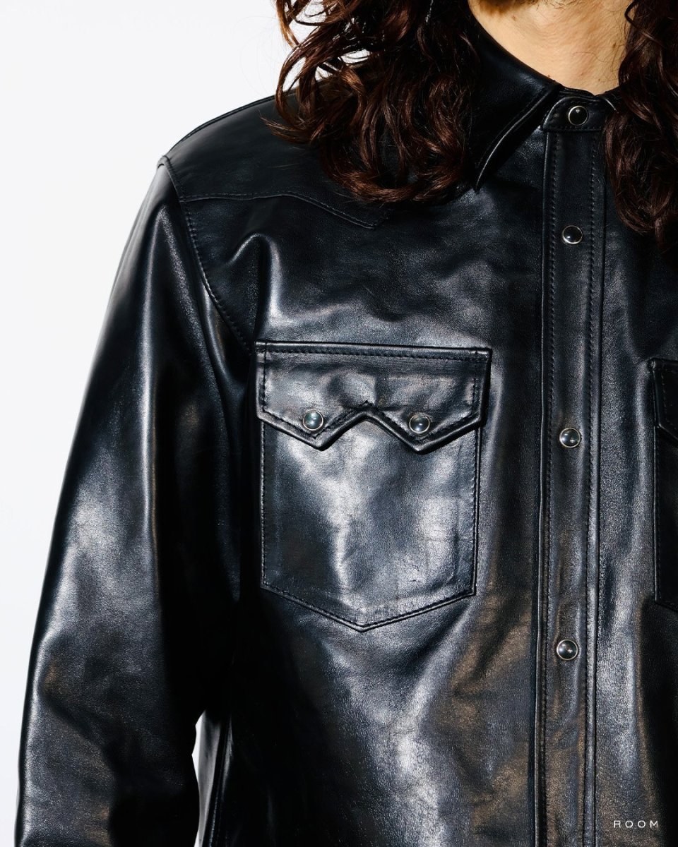 画像5: MASSES  HORSE LEATHER SHIRT VINTAGE W (5)