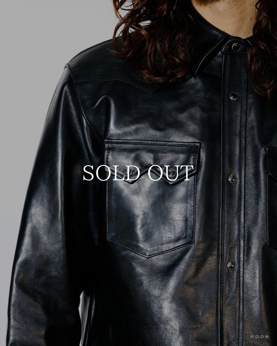 画像5: MASSES  HORSE LEATHER SHIRT VINTAGE W (5)