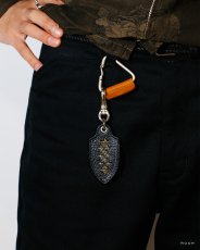 画像2: CALEE  STUDS LEATHER KEY RING ＜TYPE A＞ (2)