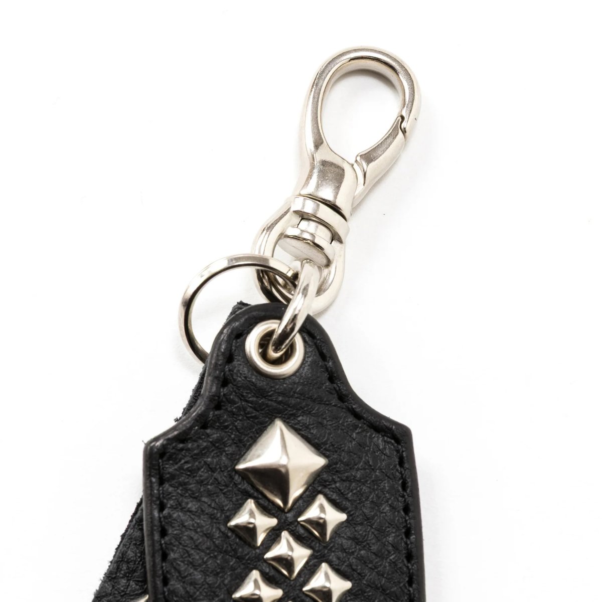 画像3: CALEE  STUDS LEATHER SHORT KEY RING (3)