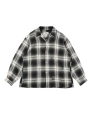 画像1: BOW WOW  REMADE RAYON PLAID SHIRT AGED (1)