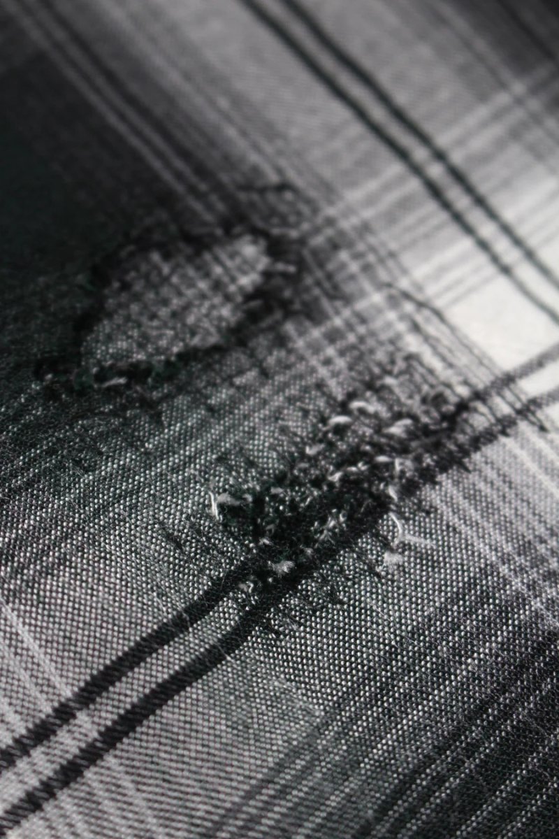 画像19: BOW WOW  REMADE RAYON PLAID SHIRT AGED (19)