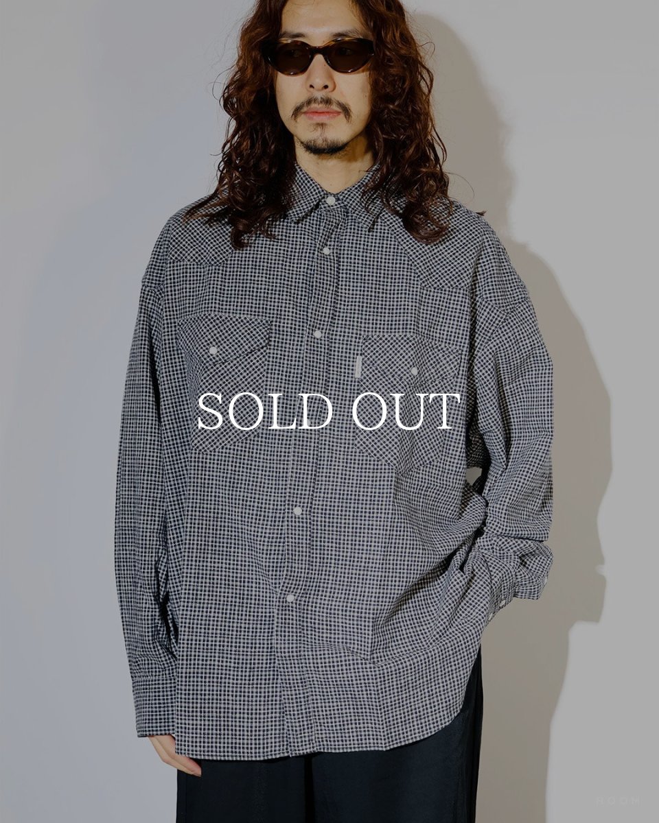 画像3: COOTIE PRODUCTIONS   Dobby Gingham Check L/S Western Shirt (3)
