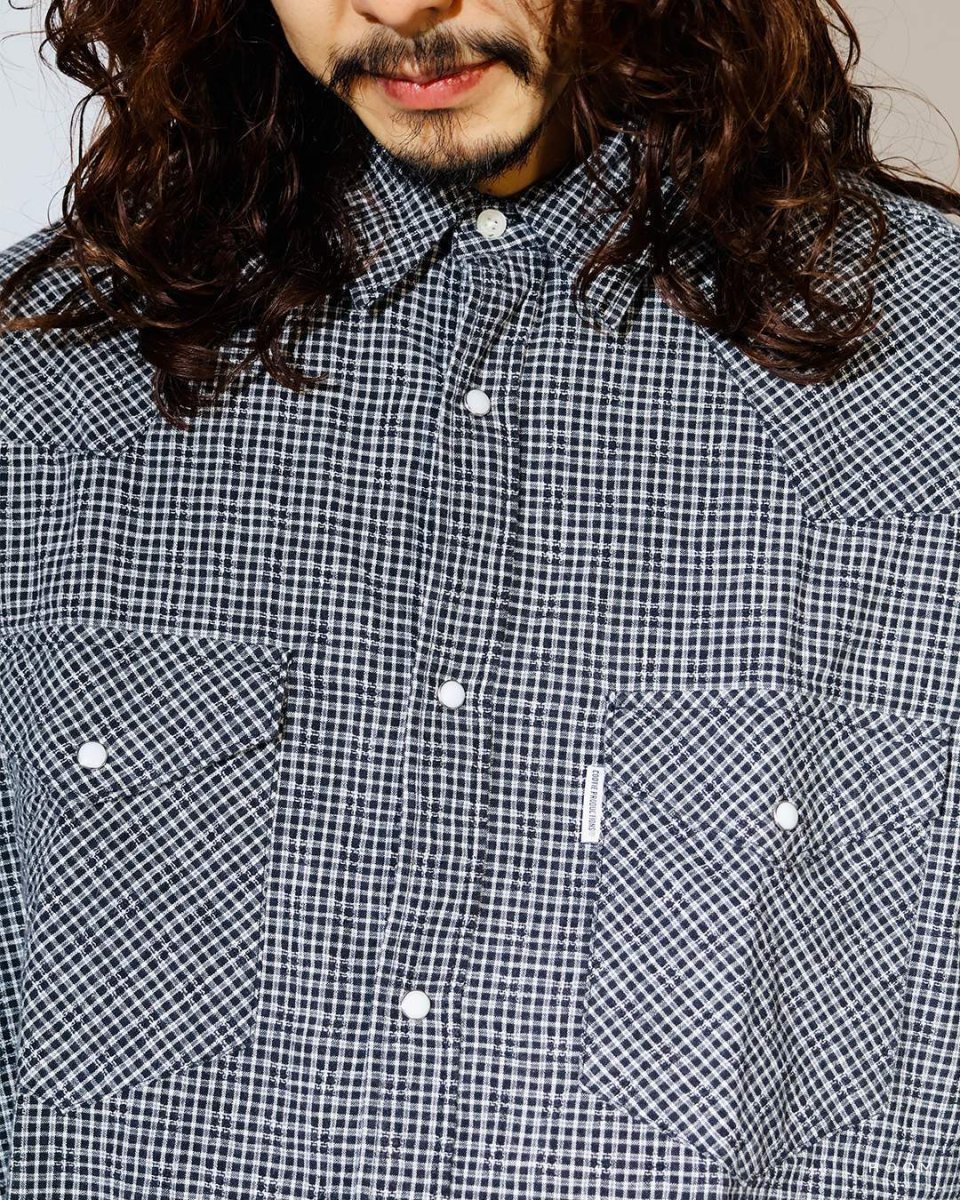 画像4: COOTIE   Dobby Gingham Check L/S Western Shirt (4)