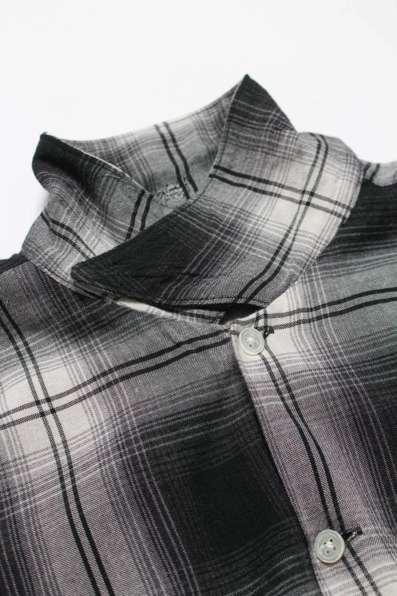 画像13: BOW WOW  REMADE RAYON PLAID SHIRT AGED (13)