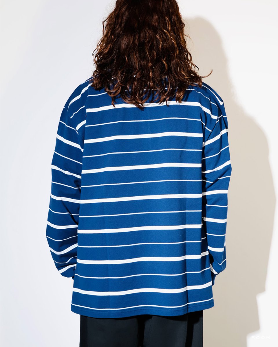 画像6: COOTIE   Moss Stitch Border L/S Polo (6)