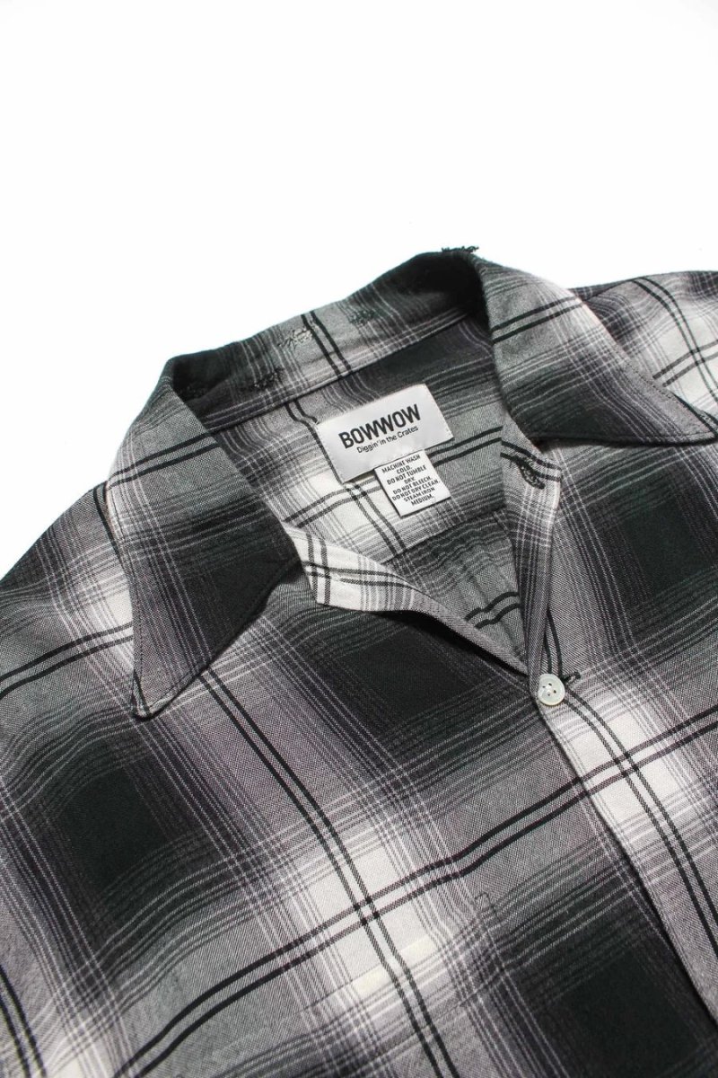 画像12: BOW WOW  REMADE RAYON PLAID SHIRT AGED (12)