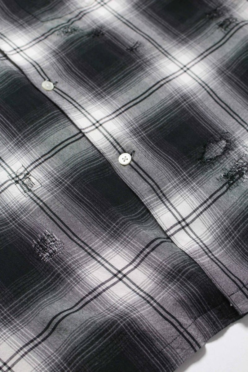 画像17: BOW WOW  REMADE RAYON PLAID SHIRT AGED (17)