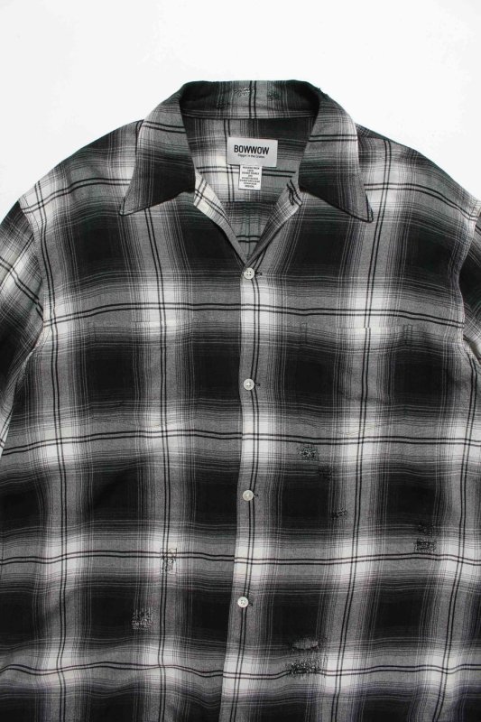 BOW WOW REMADE RAYON PLAID SHIRT AGED BW261-RRPS 公式通販