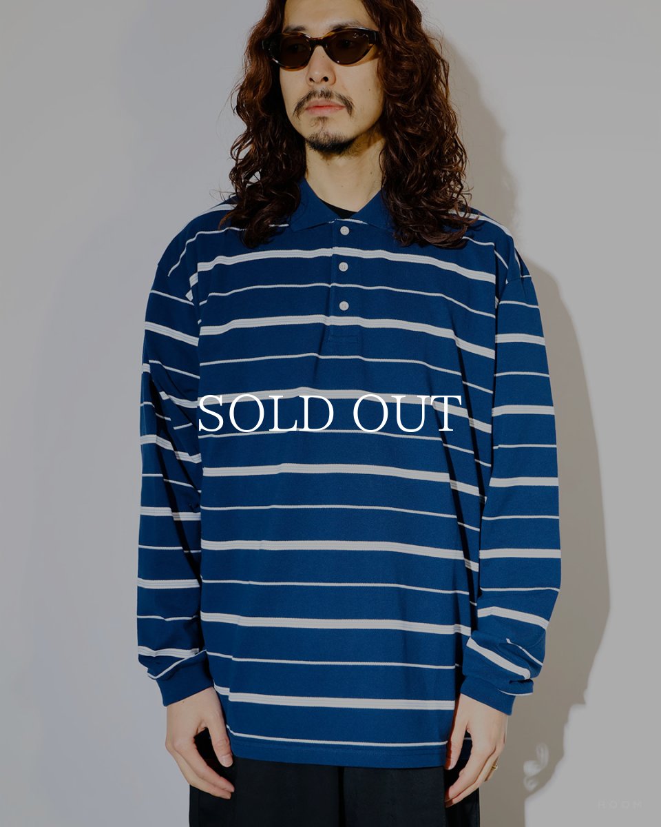 画像2: COOTIE PRODUCTIONS   Moss Stitch Border L/S Polo (2)