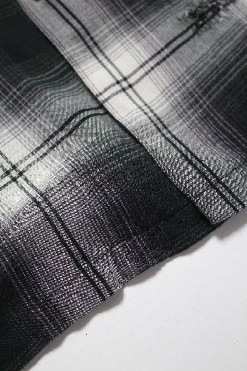 画像20: BOW WOW  REMADE RAYON PLAID SHIRT AGED (20)