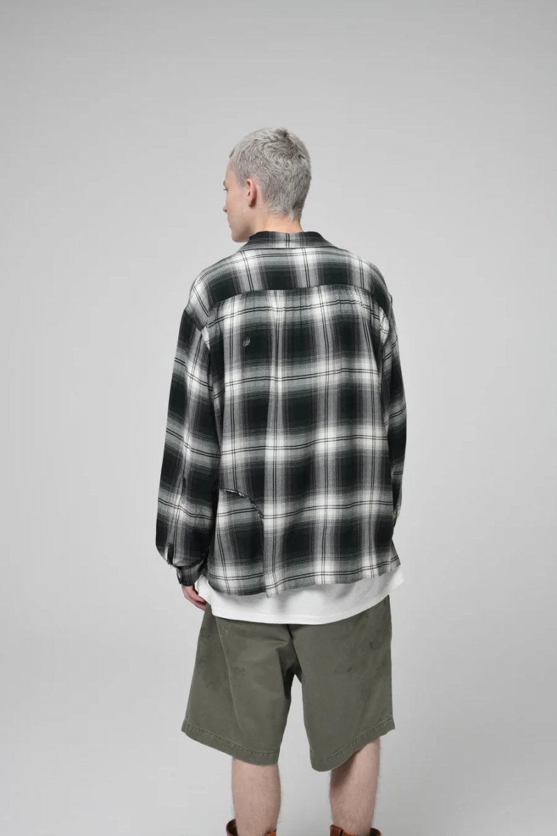 画像32: BOW WOW  REMADE RAYON PLAID SHIRT AGED (32)