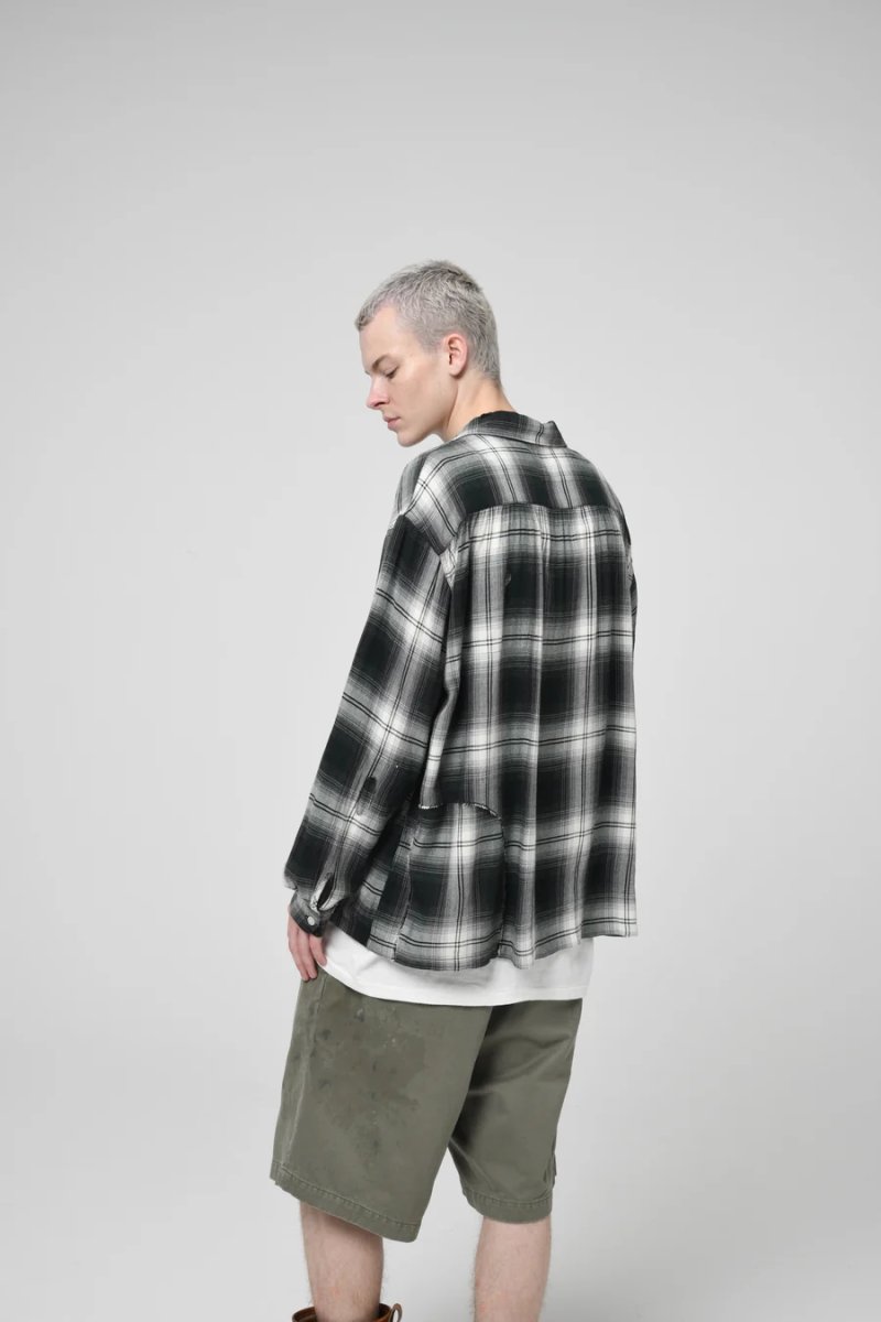 画像33: BOW WOW  REMADE RAYON PLAID SHIRT AGED (33)